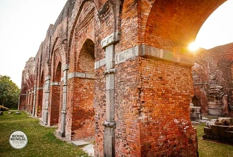Darashbari Mosque, showcasing its architectural features