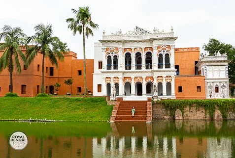 Precious decoration on the front gate of sonargaon bara sadarbari