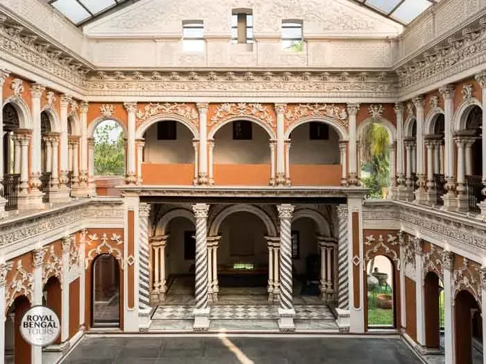 Terracotta ornamentation on the facade of Boro Sardarbari