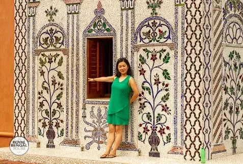 most beautiful glass chips painting wall of sonargaon museum